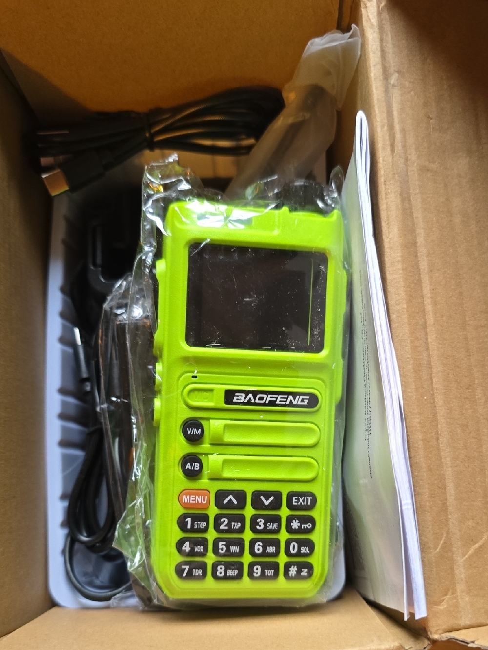 BaofengUV26 Two-Way Radio in Bright Lime Green